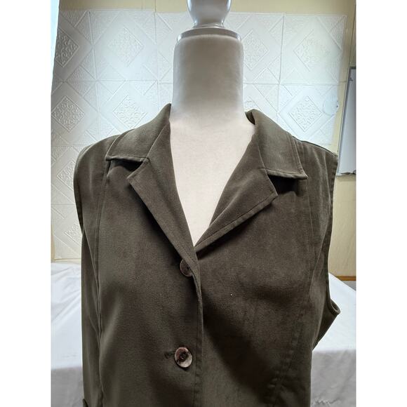 Vintage Prestige Vest Sportswear size Large Olive green style 7162 - Picture 3 of 15